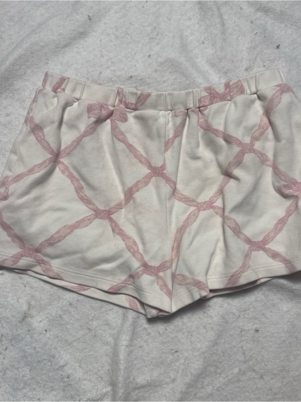 The Beaufort Bonnet Company White Shorts with Pink Lattice